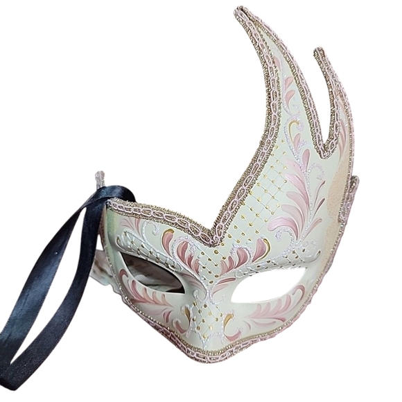 Pier 1  Italian Womens Masquerade Mask... signed 2016 - Picture 2 of 3